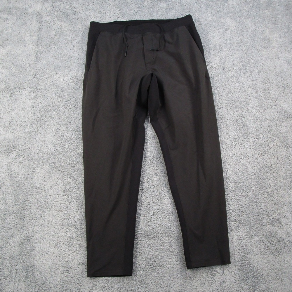 Lululemon Lab Mens Joggers Black Tapered Athletic Sweatpants XXL Drawstring